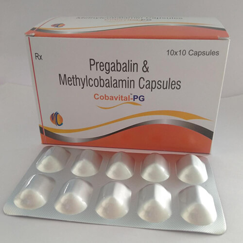 Product Name: Cobavital PG, Compositions of Cobavital PG are Pregablin & Methylcobalamin Capsules - Macro Labs Pvt Ltd