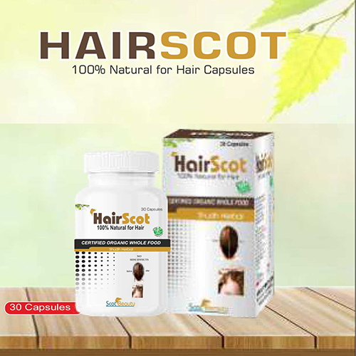 Product Name: Hairscot, Compositions of Hairscot are 100% Natural for Hair Capsules - Pharma Drugs and Chemicals