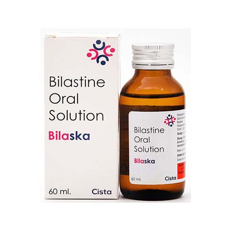 Product Name: BILASKA, Compositions of BILASKA are Bilastine Oral Solution - Cista Medicorp