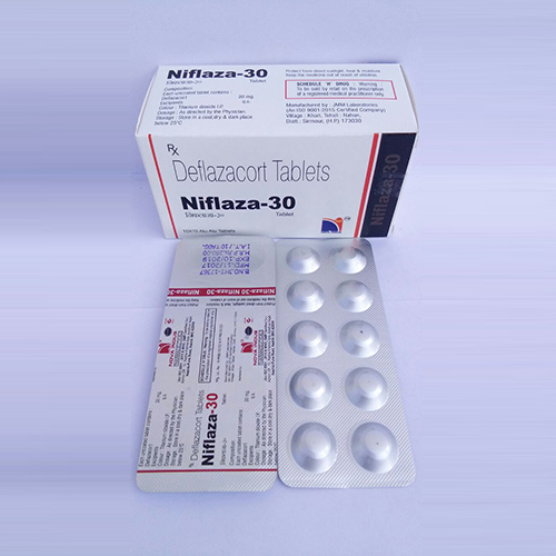 Product Name: Niflaza 30, Compositions of Niflaza 30 are Deflazacort Tablets - Nova Indus Pharmaceuticals