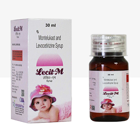 Product Name: LECIT M, Compositions of LECIT M are Montelukast and Levocetrizine Syrup - Mediquest Inc