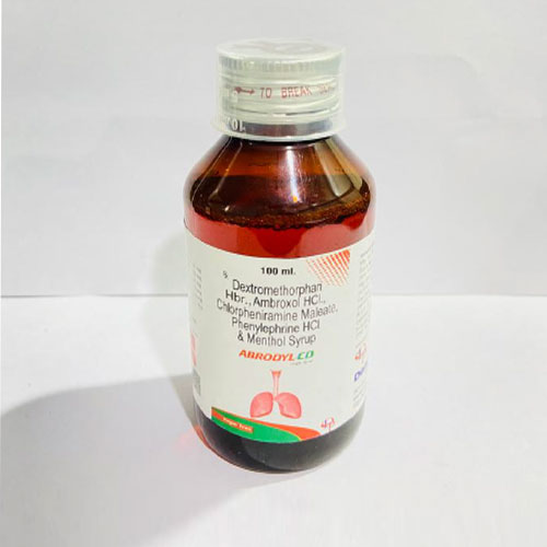 Product Name: Abrodyl CD, Compositions of Abrodyl CD are Dextromethorphan HBR. Ambroxol HCI, Chlorpheniramine Maleate Phenylephrine HCI And Menthol Syrup - Disan Pharma