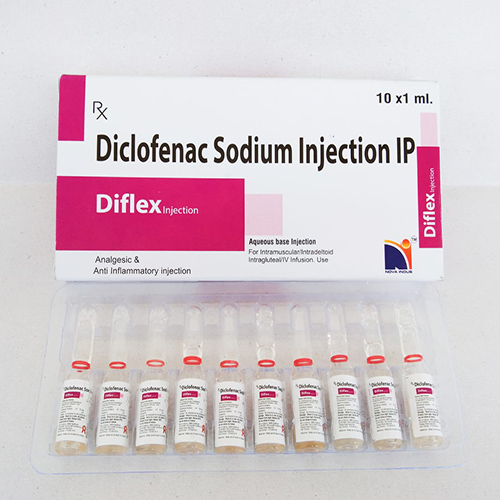 Product Name: Diflex, Compositions of Diflex are Diclofenac Sodium Injection IP - Nova Indus Pharmaceuticals