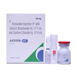 Product Name: Artifer, Compositions of Artifer are Artesunate 60 mg  - Ernst Pharmacia