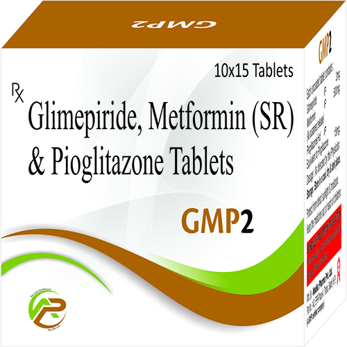Product Name: GMP 2, Compositions of GMP 2 are Glimepiride Metfortin (SR) & Pioglitazone Tablets - Ambrosia Pharma