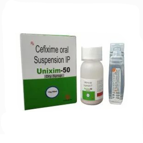 Product Name: Unixim 50, Compositions of Unixim 50 are Cefixime Oral Suspension IP  With Sterile Water - Unigrow Pharmaceuticals