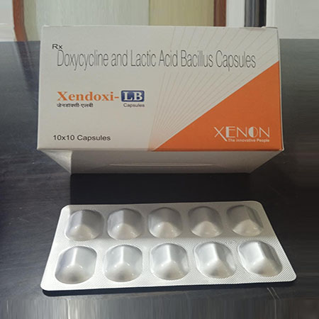 Product Name: Xendoxi Lb, Compositions of Xendoxi Lb are Doxylamin  and Lactic Acid Bacillus Capsules - Xenon Pharma Pvt. Ltd