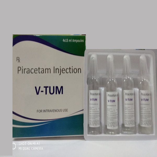 Product Name: V Tum, Compositions of V Tum are Piracetam Injection - Biovista Lifesciences