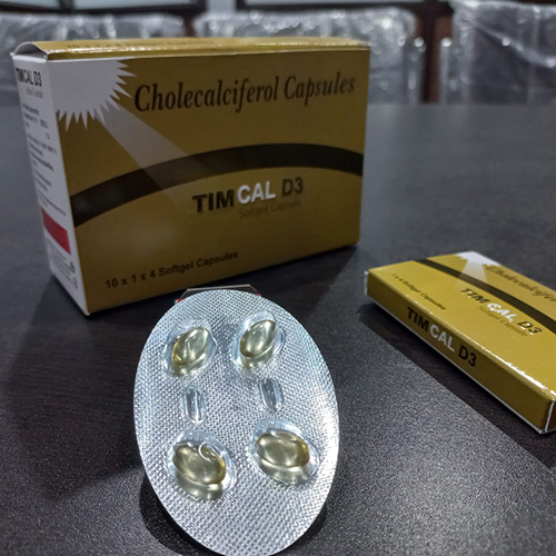 Product Name: TIMCAL D3, Compositions of are Cholecalciferol Capsules - Timbre Healthcare