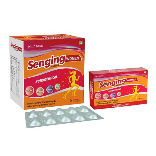 Product Name: Senging Women, Compositions of Senging Women are Multitivitamins, Multiminerals eoth Herbal Extract Tablet - Senen Biotech