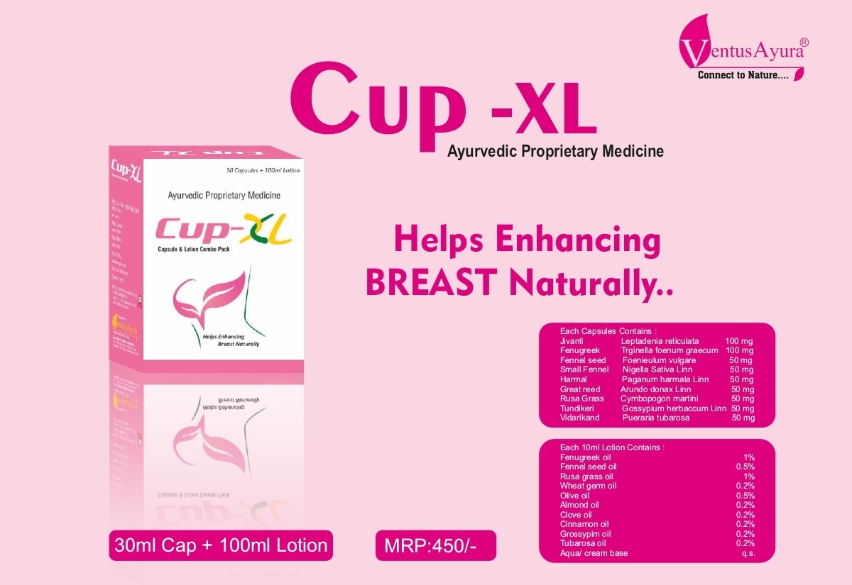 Product Name: Cup XL, Compositions of Cup XL are Ayurvedic Proprietary Medicine - Olfemy Care