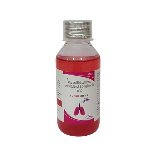 Product Name: Forgocuf LS, Compositions of Forgocuf LS are Ambroxal Hydrochloride,Levosulbutamol and Guaphenesin Syrup - Mediphar Lifesciences Private Limited