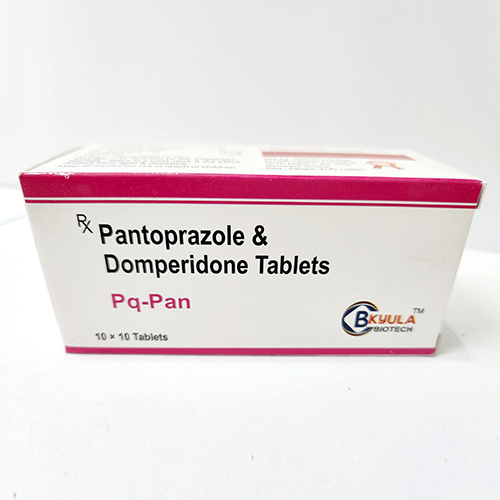 Product Name: PQ Pan, Compositions of PQ Pan are Pantoprazole & Domperidone Tablets - Bkyula Biotech