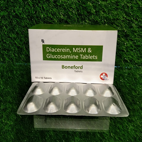 Product Name: Benoford, Compositions of Benoford are Diacereine,MSM & Glucosamine Tablets - Crossford Healthcare