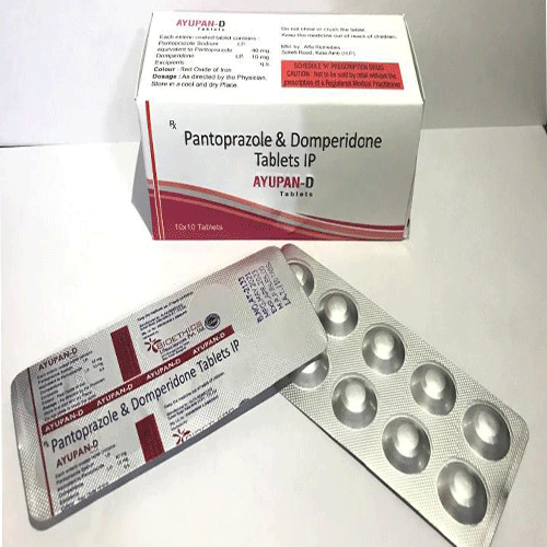 Product Name: Ayupan D, Compositions of Ayupan D are Pantoprazole & Domperidone - Bioethics Life Sciences Pvt. Ltd