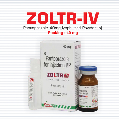 Product Name: Zoltr IV, Compositions of Zoltr IV are Pantaprazole for Injection BP - Pharma Drugs and Chemicals