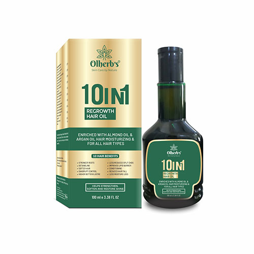 Product Name: 10in1 Hair Growth Oil, Compositions of 10in1 Hair Growth Oil are Enriched With Almond Oil & Arogain Oil Hair Moisturizing & for all Hair Types - Biofrank Pharmaceuticals (India) Pvt. Ltd