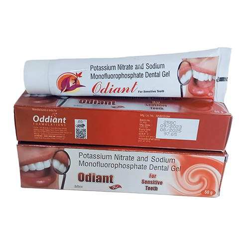 Product Name: Odiant, Compositions of Odiant are Potassium Nitrate and Sodium Monofluorophosphate Dental Gel - Oddiant Formulations