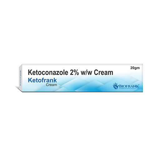 Product Name: Ketofrank , Compositions of Ketofrank  are Ketoconazole 2% w/w cream - Biofrank Pharmaceuticals (India) Pvt. Ltd