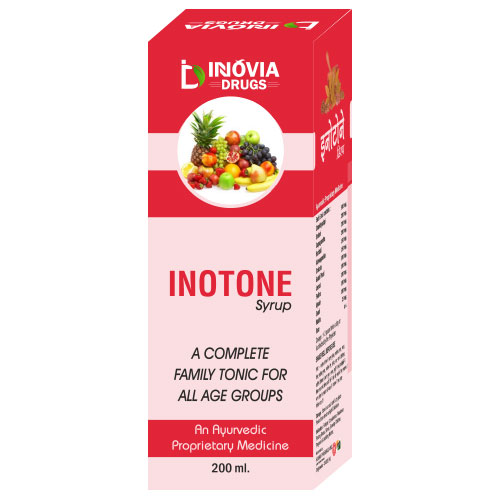 Product Name: Inotone, Compositions of Inotone are An Ayurvedic Proprietary Medicine - Innovia Drugs