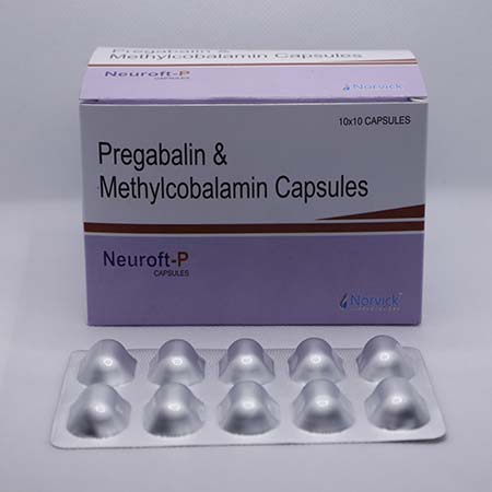 Product Name: Neuroft P, Compositions of Neuroft P are Pregabalin & Methylcobalamin Capsules - Norvick Lifesciences