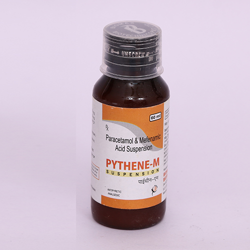 Product Name: PYTHENE M, Compositions of PYTHENE M are Paracetamol & Mefenamic Acid Suspension - Biomax Biotechnics Pvt. Ltd