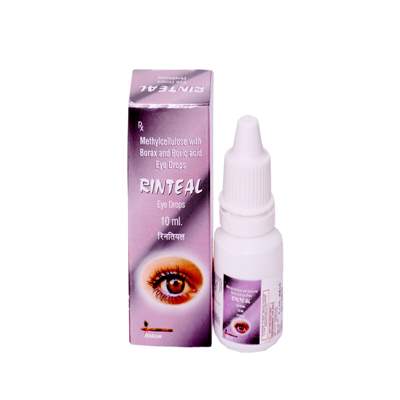 Product Name: RINTEAL, Compositions of RINTEAL are Methylcobalamin with  Borax Acid  Eye Drops - ISKON REMEDIES