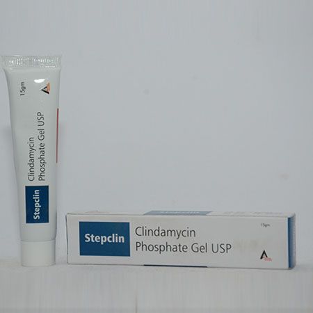 Product Name: STEPCLIN, Compositions of STEPCLIN are Clindamycin  Phosphate Gel USP - Alencure Biotech Pvt Ltd
