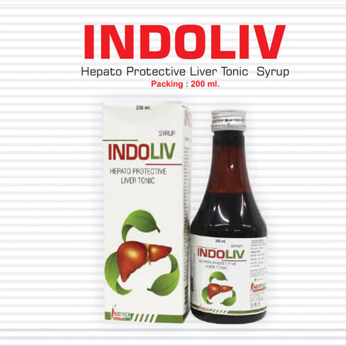 Product Name: Indoliv, Compositions of Indoliv are Hepato Protective Liver Tonic Syup - Pharma Drugs and Chemicals