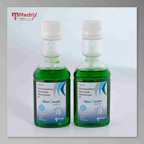 Product Name: MaxOWash , Compositions of MaxOWash  are Chlorohexidine Gluconate Mouthwash IP  - Medrix Labs Pvt Ltd
