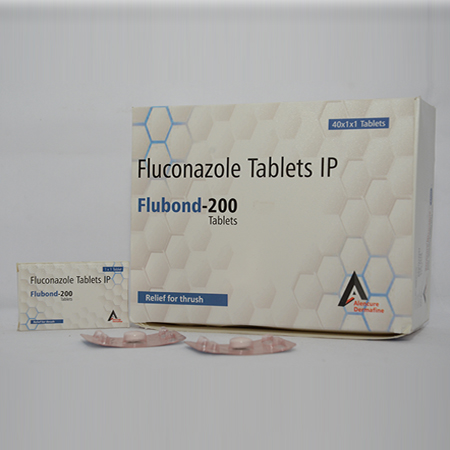 Product Name: FLUBOND 200, Compositions of FLUBOND 200 are Fluconazole Tablets IP - Alencure Biotech Pvt Ltd