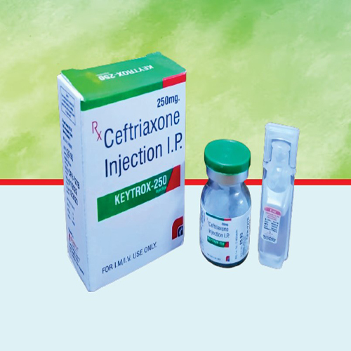 Product Name: KEYTROX 250, Compositions of KEYTROX 250 are Ceftriaxone Injection I.P - Healthkey Life Science Private Limited