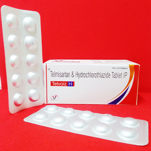 Product Name: Telvoiz H, Compositions of Telvoiz H are TELMISARTAN 40MG + HCTZ 12.5MG - Voizmed Pharma Private Limited
