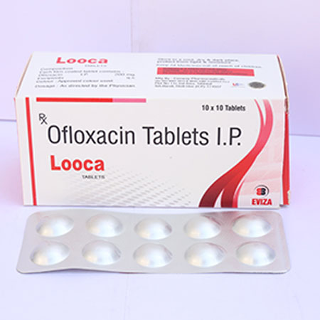 Product Name: Looca, Compositions of Looca are OFLOXACIN IP 200MG  (ALU ALU) - Eviza Biotech Pvt. Ltd