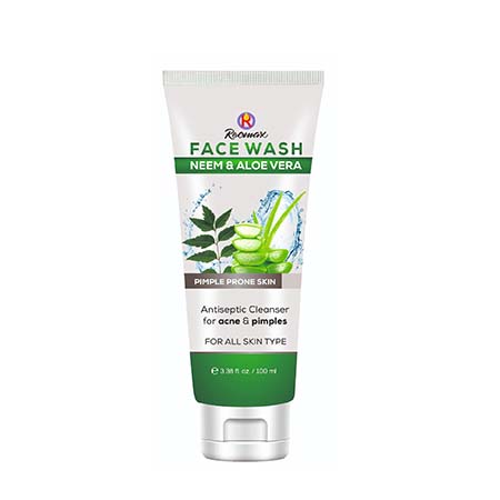 Product Name: Facewash, Compositions of Facewash are Enriched with Neem & Aloevera - Reomax Care