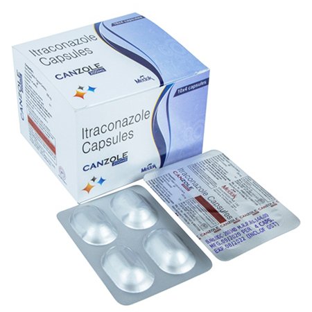 Product Name: Canzole, Compositions of Canzole are Itraconazole Capsules - Medok Life Sciences Pvt. Ltd