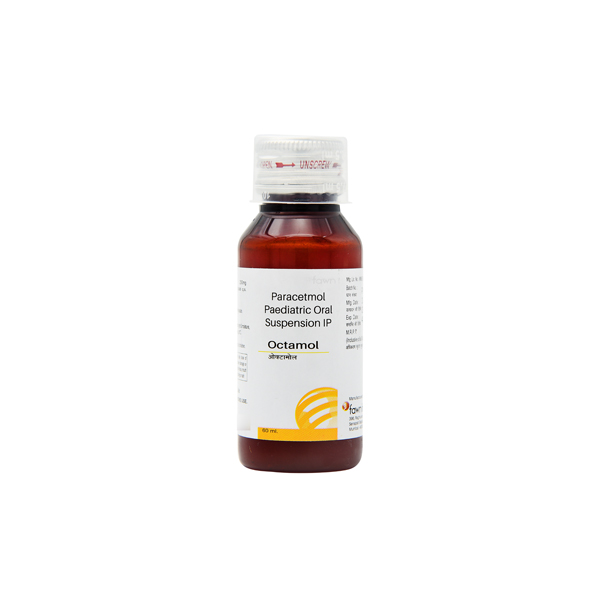 Product Name: OCTAMOL, Compositions of OCTAMOL are Paracetamol Paediatric Oral Suspension IP 250mg - Fawn Incorporation