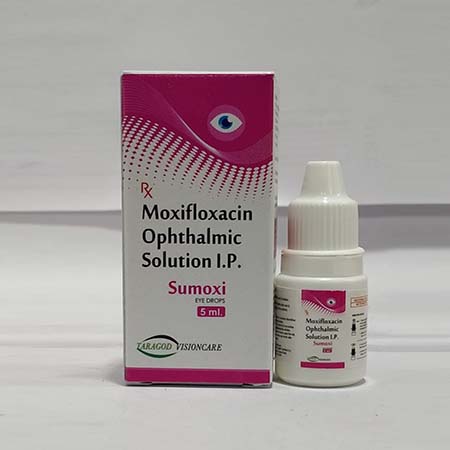 Product Name: Sumoxi, Compositions of Sumoxi are Moxifloxacin Ophthalmic Solution I.P. - Biotanic Pharmaceuticals