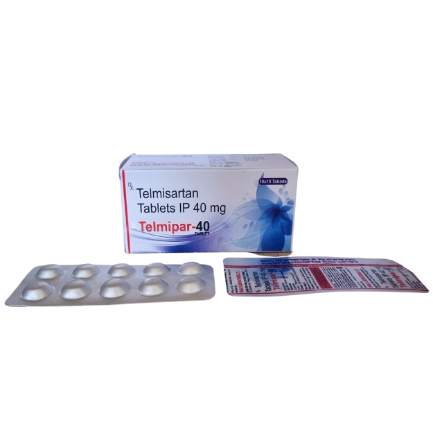 Product Name: Telmipar 40, Compositions of Telmipar 40 are TELMISERTAN 40MG - Paras Laboratories Ltd