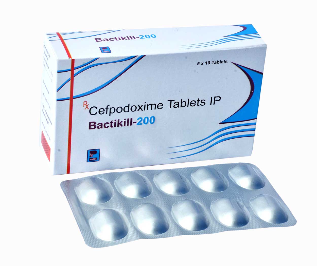 Product Name: Bactikill 200, Compositions of Bactikill 200 are Cefpodoxime Tablets IP - Park Pharmaceuticals
