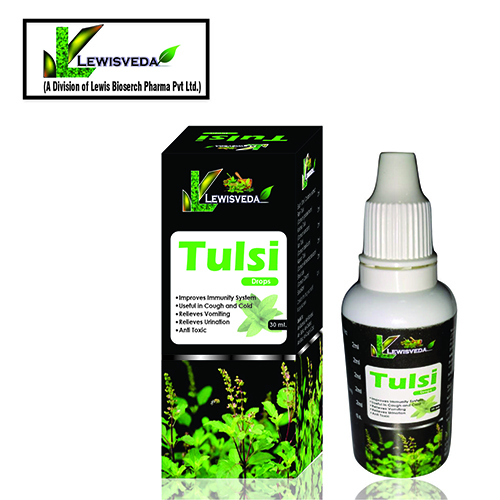 Product Name: Tulsi Drop, Compositions of Tulsi Drop are Immune Booster,Anti toxic - Lewis Bioserch Pharma Pvt. Ltd
