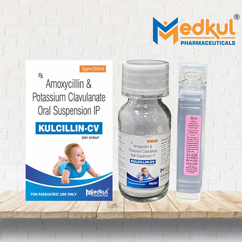 Product Name: Kulcillin CV, Compositions of Kulcillin CV are Amoxicyllin &  Potassium Clavunate Oral Suspension IP - Medkul Pharmaceuticals