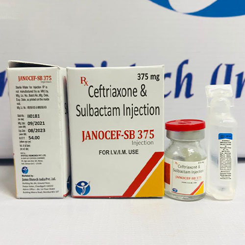 Product Name: JANOCEF SB 375, Compositions of JANOCEF SB 375 are CEFTRIAXONE & SULBACTAM - Janus Biotech