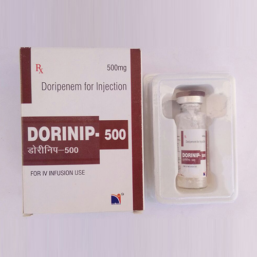 Product Name: Dorinip 500, Compositions of Dorinip 500 are Doripenem for injection - Nova Indus Pharmaceuticals