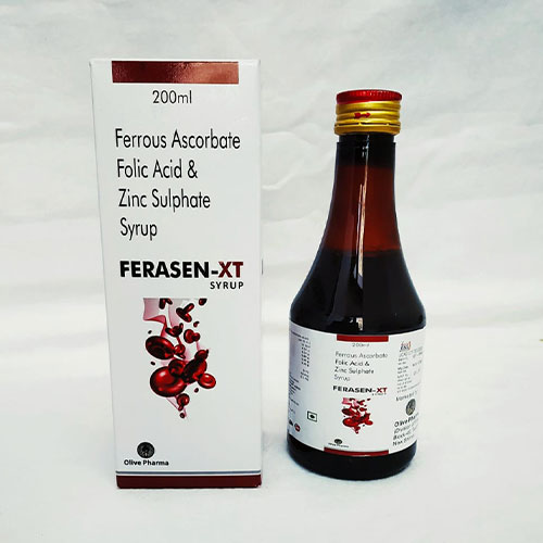 Product Name: Ferasen XT, Compositions of Ferasen XT are Ferrous Ascorbate Folic - Sneh Pharma Private Limited