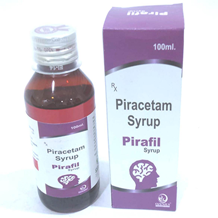 Product Name: PIRAFIL, Compositions of PIRAFIL are Pracetam Syrup - Ozenius Pharmaceutials