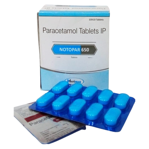 Product Name: Notopar 650, Compositions of Notopar 650 are Paracetamol Tablets IP - Mediphar Lifesciences Private Limited