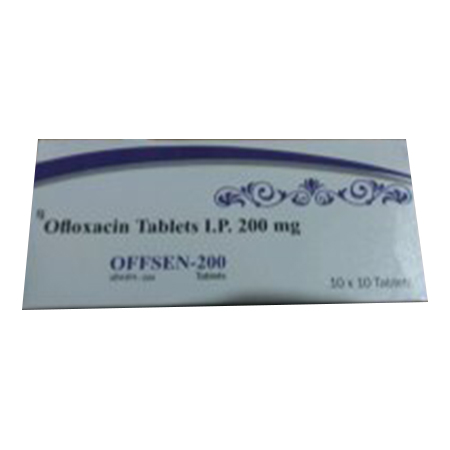 Product Name: Offsen 200, Compositions of Offsen 200 are Ofloxacin Tablets IP mg - Senbian Pharma Pvt. Ltd