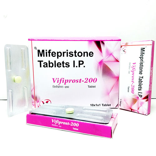 Product Name: Vifiprost 200, Compositions of Vifiprost 200 are Mifepristone tab - Voizmed Pharma Private Limited