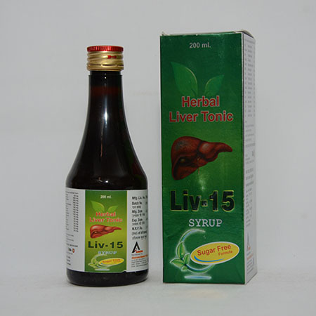 Product Name: LIV 15, Compositions of LIV 15 are Herbal Liver Tonic - Alencure Biotech Pvt Ltd